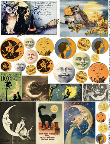 How Sweet the Moon Collage Sheet