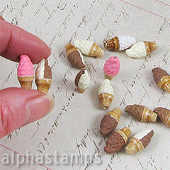 Ceramic Ice Cream Cone Bead - SOLD OUT