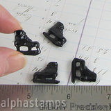 Vintage Black Mini Ice Skates