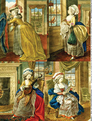 Indoor Fashions of the 1780s Collage Sheet