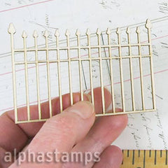 Iron Fence Wood Flourish - SOLD OUT