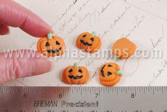 Jack-o-Lantern Cabochons