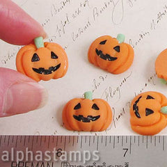 Jack-o-Lantern Cabochons