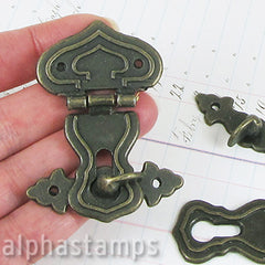 Tall Scalloped Jewelry Box Latch - SOLD OUT