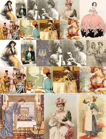 Ladies Tea Collage Sheet