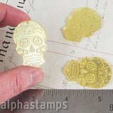 Laser-Etched Day of the Dead Skull Pendant