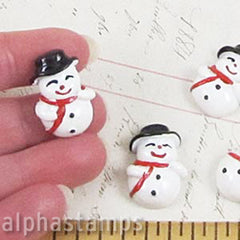 25mm Laughing Snowman Cabochon - SOLD OUT
