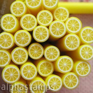 Lemon Slice Beads - Clay