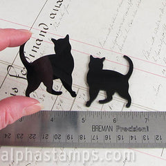Acrylic Black Standing Cat Cut-Out - SOLD OUT
