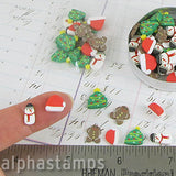 Christmas Cookies Large Polymer Clay Slice Mix