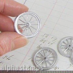 1 Inch Metal Wheels with Spokes*