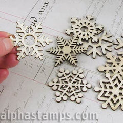 Set of Wooden Snowflakes - SOLD OUT