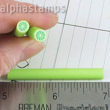 Polymer Clay Lime Cane