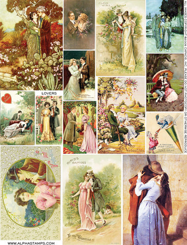 Lovers Collage Sheet