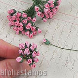 Mini Rose Buds - Medium Pink