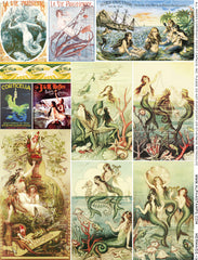 Mermaids #3 Collage Sheet