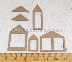 Mini Haunted House Chipboard Set