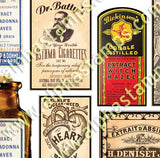 Labels for Mini Potion Bottles Half Sheet