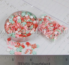 Minty Cool Christmas Polymer Clay Slice Mix