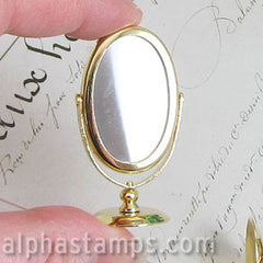 Gold Countertop Mirror - Oval - SOLD OUT