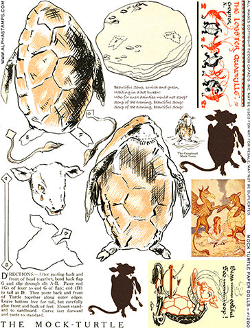 The Mock Turtle Collage Sheet