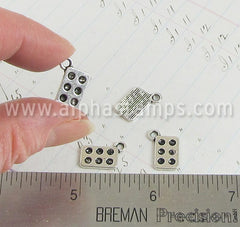 Silver Muffin Tin Charm *