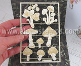 Forest Mushrooms Chipboard Set