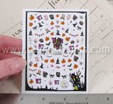 Haunted House Tiny Color Halloween Stickers