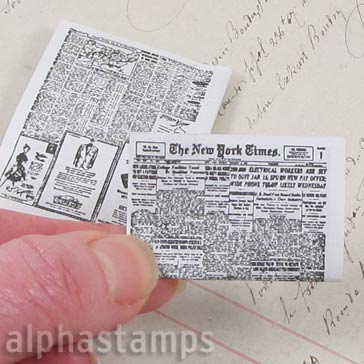 Miniature Newspapers - OUT OF STOCK