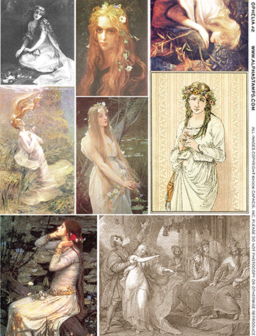 Ophelia #2 Collage Sheet