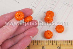 Orange Pumpkin Beads