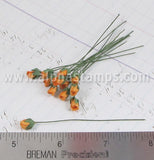 Mini Rose Buds - Orange