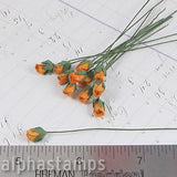 Mini Rose Buds - Orange