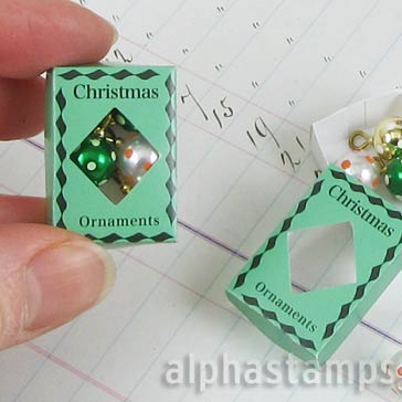 Mini Box of Christmas Ornaments*