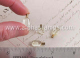 Oval Perfume Bottle with Gold Cap