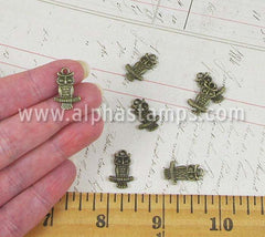 Antique Bronze Owl Charms
