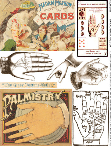 Palmistry Collage Sheet