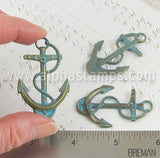 Large Patina Anchor Charm*