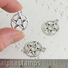Silver Pentagram Charm