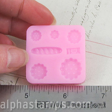 Mini Silicone Mold - Biscuits & Bread