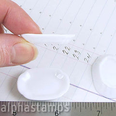 Fancy White Oval Porcelain Serving Plates - SOLD OUT