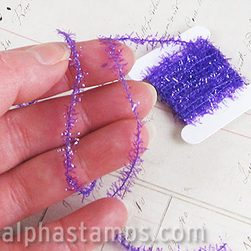 Miniature Purple Tinsel Garland