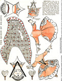 The Queen of Hearts Paper Dolls Collage Sheet