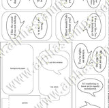 Quote Bubbles for Altoids Tins Collage Sheet Set