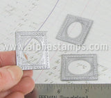 Rectangular Cast Metal Frame with Oval Center*