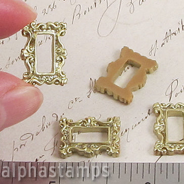 Mini Gold Resin Rectangular Frame