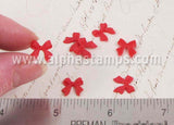 Miniature Red Resin Bow