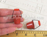 Miniature Red Metal Pail