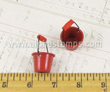 Miniature Red Metal Pail