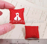 Red Pillow with Dots*